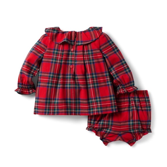 janie and jack christmas Classic tartan plaid patterning - Picture 2 of 6